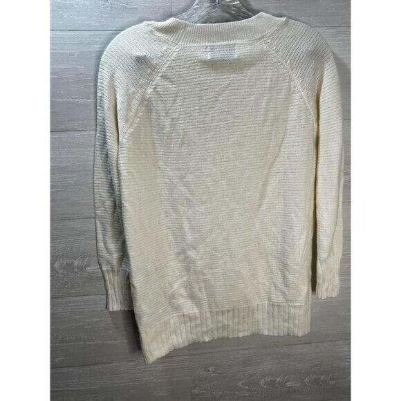 Old Navy‎ Cream Knit Ribbed Sweater Size XS NEW - Picture 2 of 4